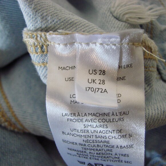 Free People We The Free Florence Flare Jeans Boho Hippie Wide Leg Light Wash 28 - Picture 14 of 15